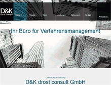 Tablet Screenshot of drost-consult.de